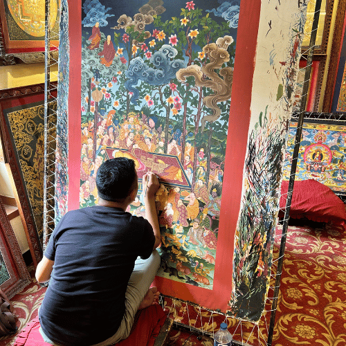 Immerse Yourself in Vibrant Thangka Art